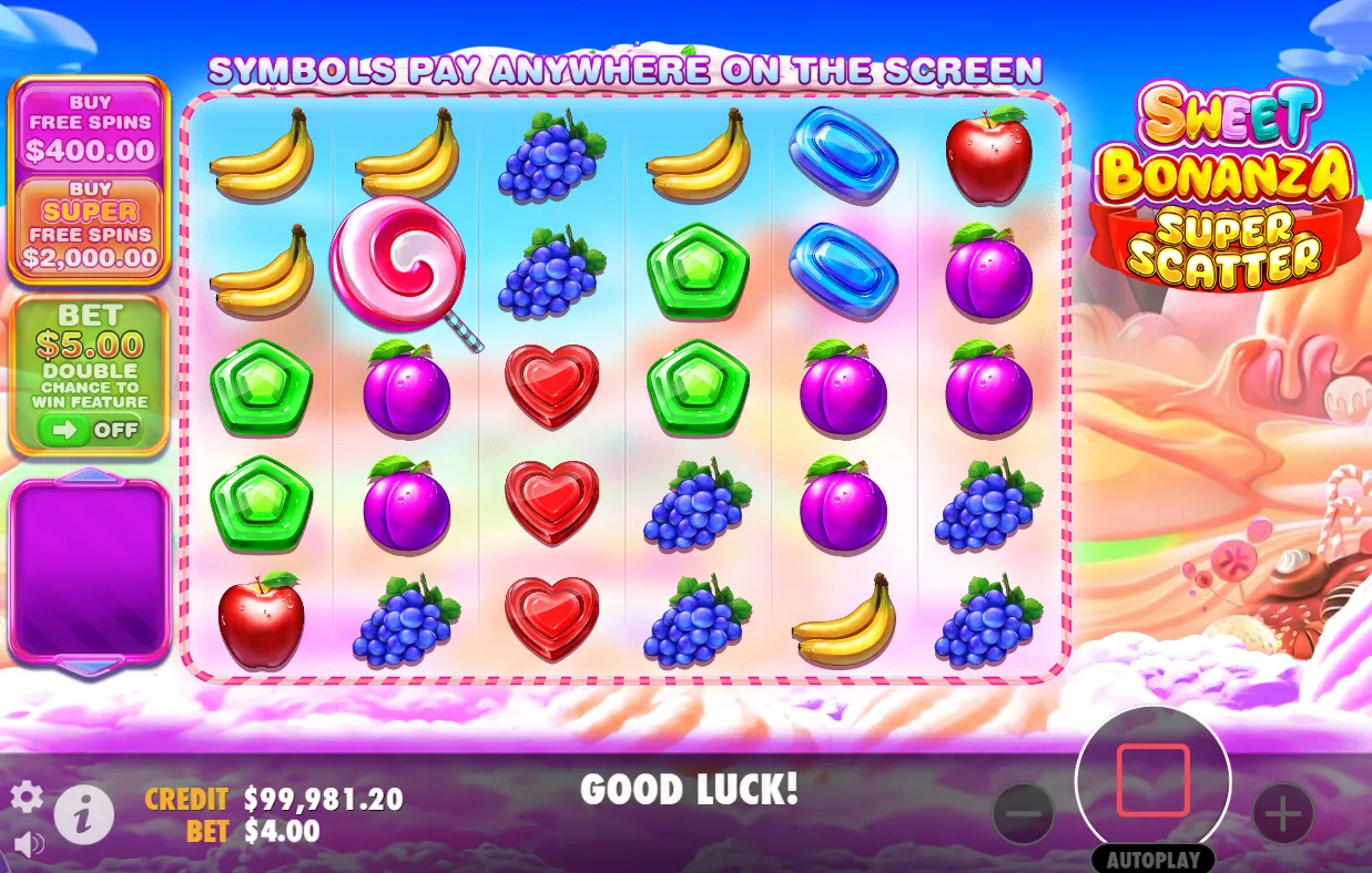 Sweet Bonanza Super Scatter demo